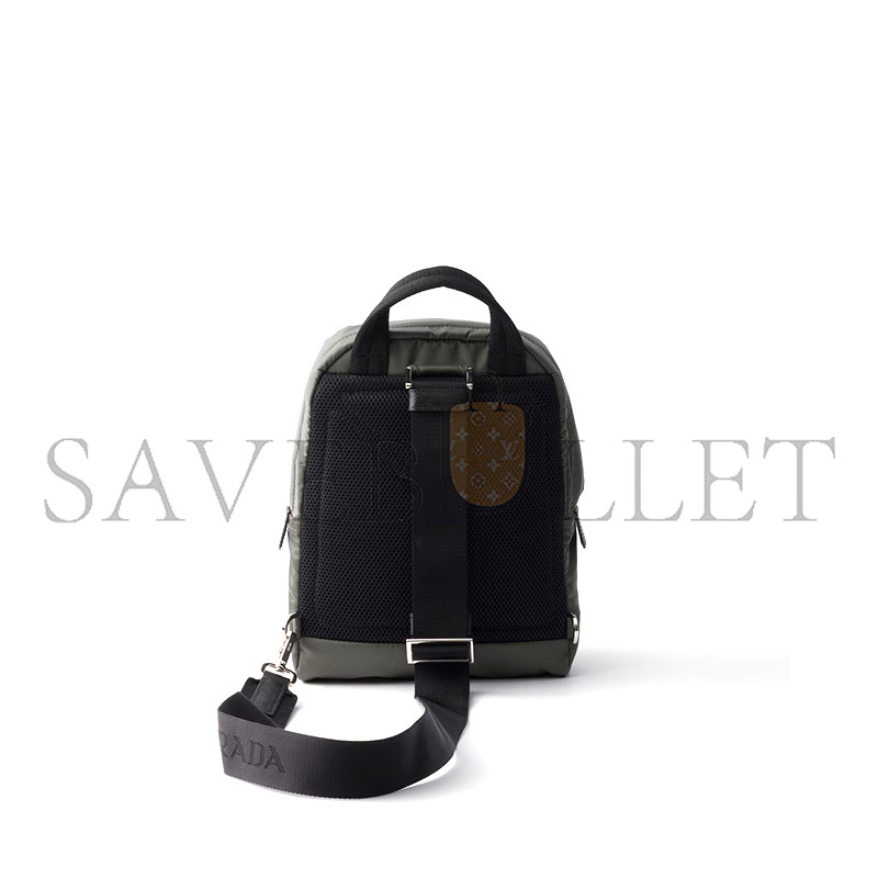 PRADA RE-NYLON AND SAFFIANO LEATHER BACKPACK 2VZ116 (27*20*8cm)